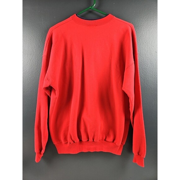 Disney Sweatshirt Adult X- Large Mickey Mouse USA Flag Y2k Crew Neck - Picture 3 of 4